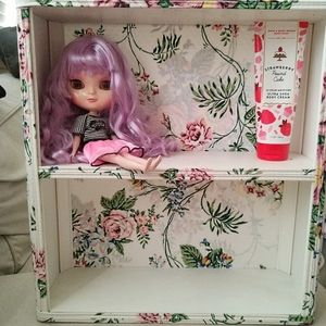 Vintage Shabby Roses Hanging Wall Shelf